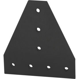 80/20® 15 Series & Ready Tube 7 Hole Tee Joining Plate Black 4312-BLACK