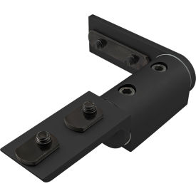 80/20® 15 Series Universal Living Hinge with Corner Bracket Black 4313-BLACK