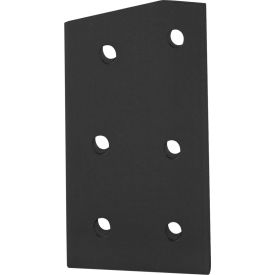 80/20® 15 Series 6 Hole 15 Degree Angle Joining Plate Black 4315-BLACK