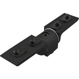 80/20® 15 Series 0 Degree Living Hinge with Corner Bracket Black 4321-BLACK