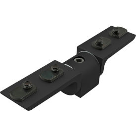 80/20® 15 Series 90 Degree Living Hinge with Corner Brackets Black 4322-BLACK