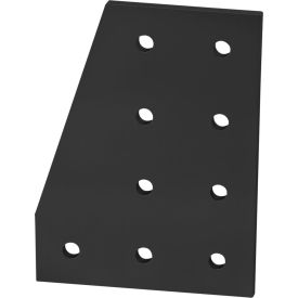80/20® 15 Series 9 Hole 90 Degree Joining Plate Black 4326-BLACK