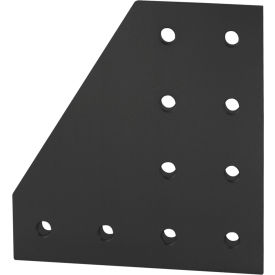 80/20® 15 Series 10 Hole 90 Degree Joining Plate Black 4327-BLACK