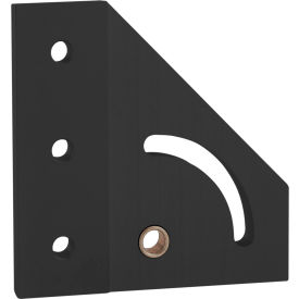 80/20® 15 Series 90 Degree Left Hand Pivot Bracket Plate Black 4333-BLACK