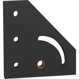 80/20® 15 Series 90 Degree Right Hand Pivot Bracket Plate Black 4337-BLACK