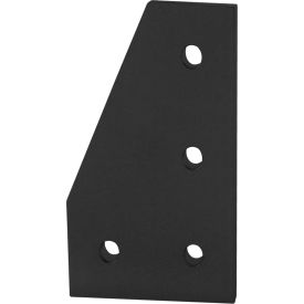 80/20® 15 Series & Ready Tube 4 Hole 90 Degree Joining Plate Black 4350-BLACK