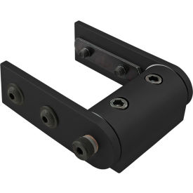 80/20® 15 Series Standard Universal Dynamic Pivot Assembly with Dual Straight Arms Black 4379-BLACK