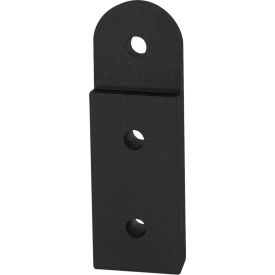 80/20® 15 Series 3 Hole Recessed Straight Pivot Plate Black 4390-BLACK