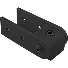 80/20® 15 Series 90 Degree Right Angle Structural Pivot Assembly with Dual Straight Arms Black 4405-BLACK