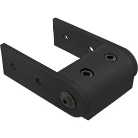 80/20® 15 Series Universal Right Angle Structural Pivot Assembly with Dual Straight Arms Black 4406-BLACK