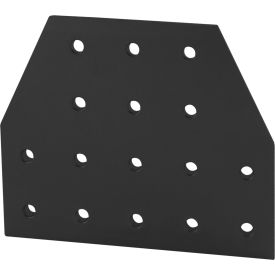 80/20® 15 Series 16 Hole Tee Joining Plate Black 4422-BLACK
