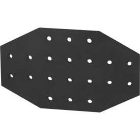 80/20® 15 Series 20 Hole Cross Joining Plate Black 4423-BLACK