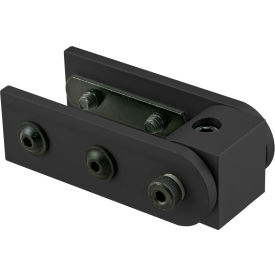 80/20® 15 Series Right Angle 90 Degree Dynamic Pivot Assembly with Dual Straight Arms Black 4429-BLACK