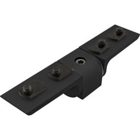 80/20® 15 Series Right Angle 90 Degree Dynamic Pivot Assembly with Dual L Arms Black 4432-BLACK