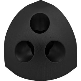 80/20® 15 Series Rounded Corner Connector 3 Way Black 4441-BLACK
