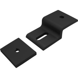 80/20® 45 Series 45mm Single Mesh Retainer with Narrow Backing Plate Black 45-2436-BLACK
