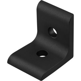 80/20® 45 Series 2 Hole Inside Corner Bracket Black 45-4302-BLACK