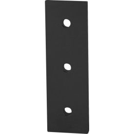 80/20® 45 Series 3 Hole Straight Flat Plate Black 45-4306-BLACK