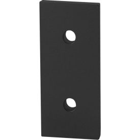 80/20® 45 Series 2 Hole Straight Flat Plate Black 45-4307-BLACK