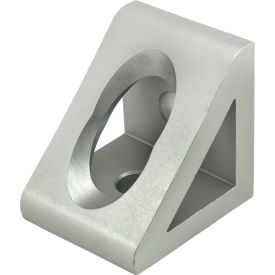 80/20® 45 Series 2 Hole Gusseted Inside Corner Bracket Clear 45-4332