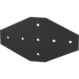 80/20® 45 Series 7 Hole Cross Flat Plate Black 45-4335-BLACK