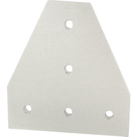 80/20® 45 Series Tee Flat Plate with 5 Hole Clear 45-4340