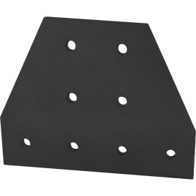 80/20® 45 Series Tee Flat Plate with 8 Hole Black 45-4355-BLACK