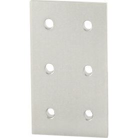 80/20® 45 Series Rectangular Flat Plate with 6 Hole Clear 45-4366
