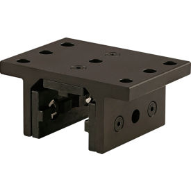 80/20® 45 Series 3 Slot Mount Flange Linear Bearing with Brake Holes Black 45-6525-BLACK