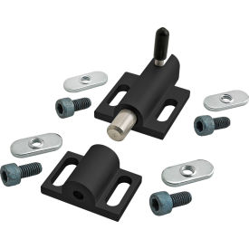 80/20® 25 30 40 Series Deadbolt Latch with Top Latch Black 65-2053-BLACK
