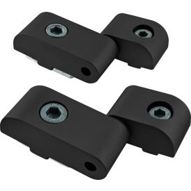 80/20® 25 TO 40 Series Lift-Off Hinge - Lift-Off Hinge - Left Hand Assembly Black 65-2102-BLACK