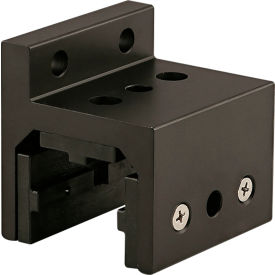 80/20® 15 Series 3 Slot Mount Single Flange Short Standard Linear Bearing w/ Brake Holes Black 6515-BLACK