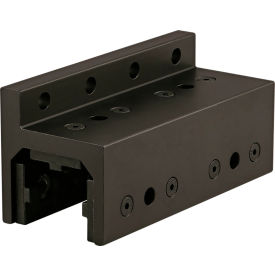80/20® 15 Series 3 Slot Mount Single Flange Long High Cycle Linear Bearing w/Brake Holes Black 6531-BLACK