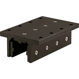 80/20® 15 Series 3 Slot Mount Double Flange Long Standard Linear Bearing Black 6826-BLACK
