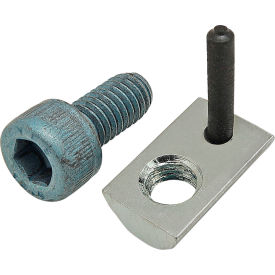80/20® M6 x 12mm Blue SHCS & Roll-In T-Nut with Flex Handle Bright Zinc 75-3443