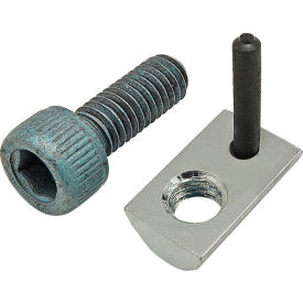 80/20® M6 x 16mm Blue SHCS & Roll-In T-Nut with Flex Handle Bright Zinc 75-3444