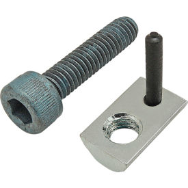 80/20® M6 x 25mm Blue SHCS & Roll-In T-Nut with Flex Handle Bright Zinc 75-3446