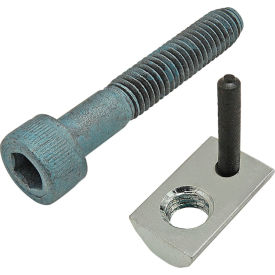 80/20® M6 x 35mm Blue SHCS & Roll-In T-Nut with Flex Handle Bright Zinc 75-3448