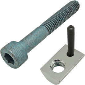 80/20® M6 x 40mm Blue SHCS & Roll-In T-Nut with Flex Handle Bright Zinc 75-3449
