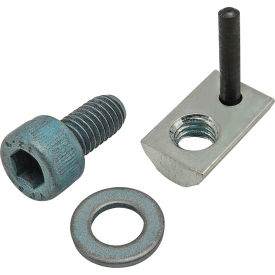 80/20® M6 x 12mm Blue SHCS Washer & Roll-In T-Nut with Flex Handle Bright Zinc 75-3450