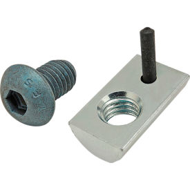 80/20® M8 x 12mm Blue BHSCS & Roll-In T-Nut with Flex Handle Bright Zinc 75-3452