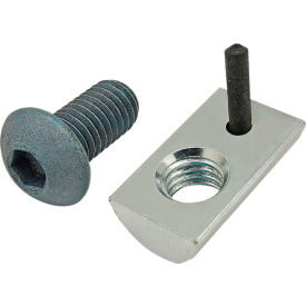 80/20® M8 x 16mm Blue BHSCS & Roll-In T-Nut with Flex Handle Bright Zinc 75-3453