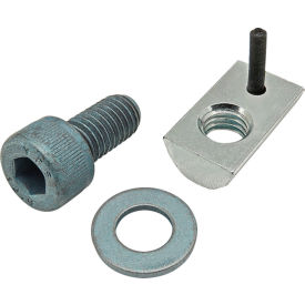 80/20® M8 x 16mm Blue SHCS Washer & Roll-In T-Nut with Flex Handle Bright Zinc 75-3463