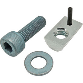 80/20® M8 x 25mm Blue SHCS Washer & Roll-In T-Nut with Flex Handle Bright Zinc 75-3465