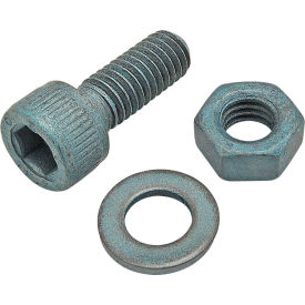 80/20® M6 x 16mm SHCS with Washer & Hex Nut Blue Zinc 75-3470