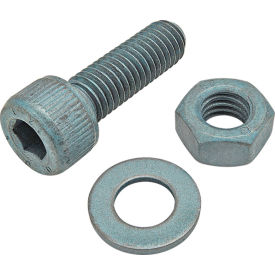 80/20® M8 x 25mm SHCS with Washer & Hex Nut Blue Zinc 75-3476