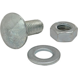 80/20® M8 x 20mm Bright Slide-In Flanged Economy T-Slot Stud with Washer & Hex Nut Bright Zinc 75-3500