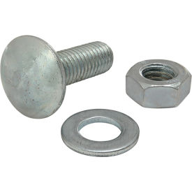 80/20® M8 x 25mm Bright Slide-In Flanged Economy T-Slot Stud with Washer & Hex Nut Bright Zinc 75-3501