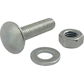 80/20® M8 x 35mm Bright Slide-In Flanged Economy T-Slot Stud with Washer & Hex Nut Bright Zinc 75-3503