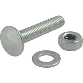 80/20® M8 x 45mm Bright Slide-In Flanged Economy T-Slot Stud with Washer & Hex Nut Bright Zinc 75-3504